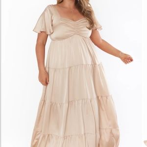 Show Me Your MuMu Champagne Bridesmaid Dress, Size 1X